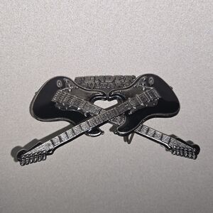 Fender Guitars Black and Silver Belt Buckle